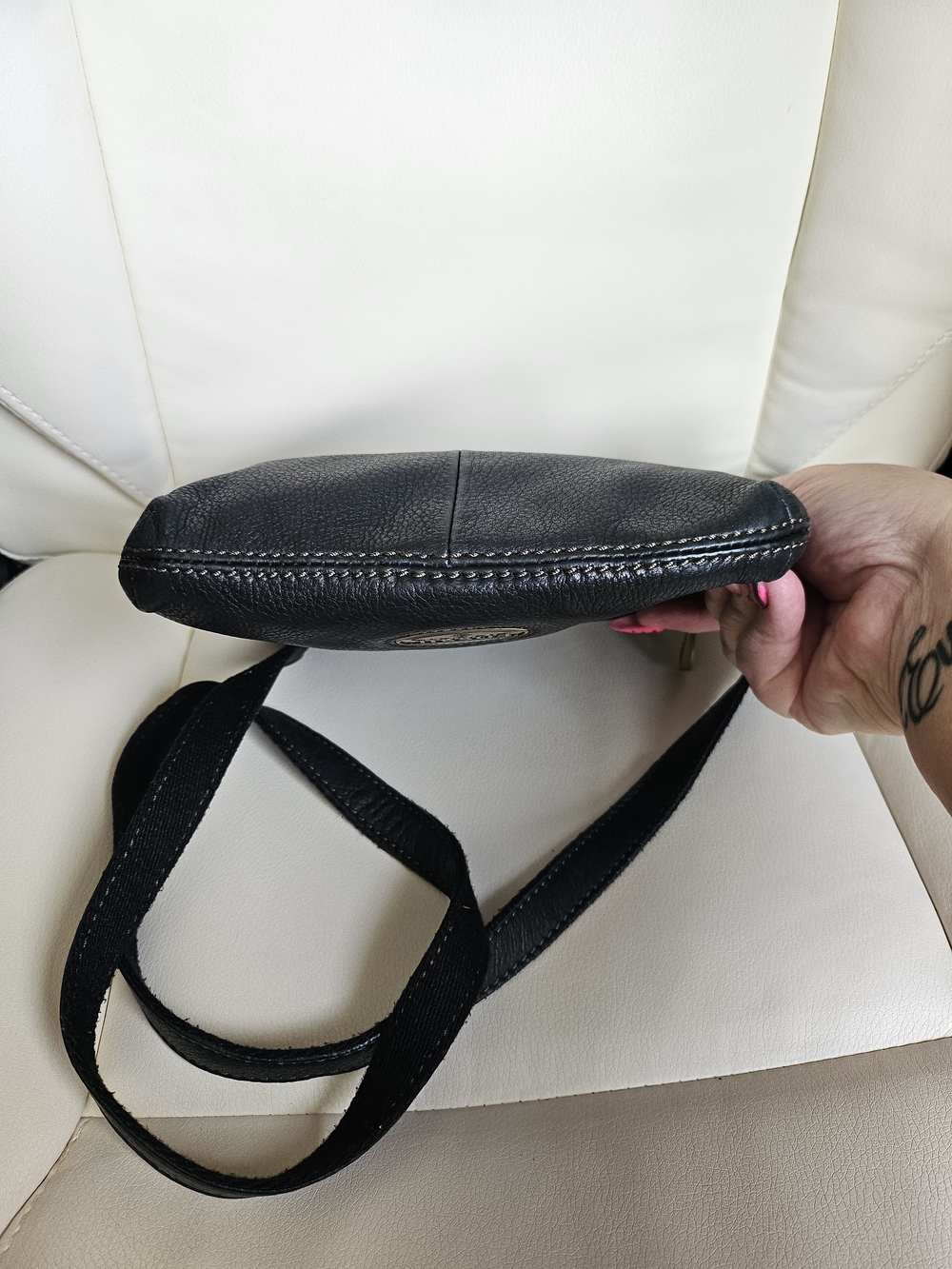Fossil Black Leather Crossbody Bag - Picture 10 of 10